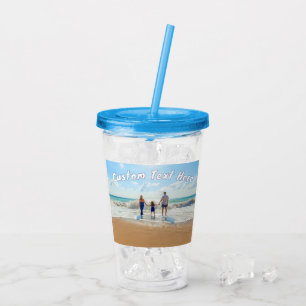 Verre En Acrylique Votre photo préférée Acrylique Tumbler Texte perso