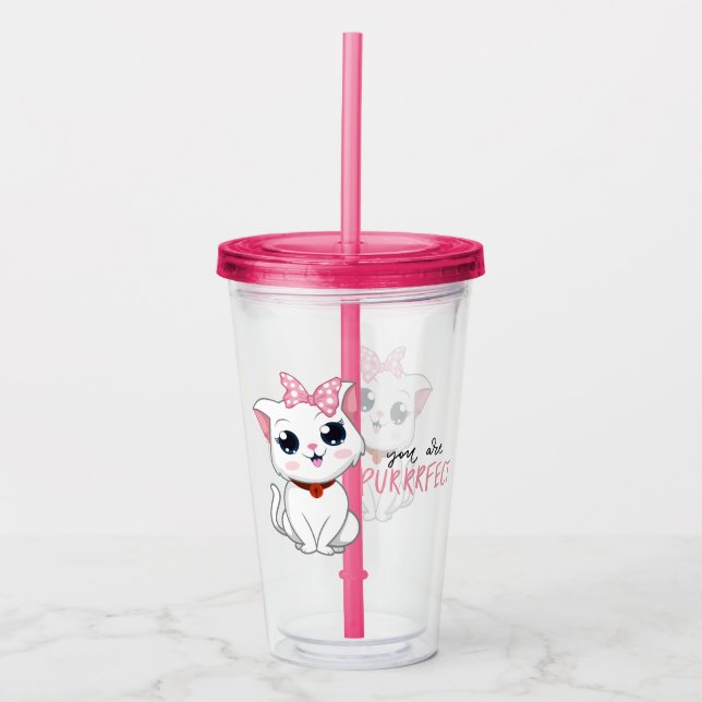 Verre En Acrylique Vous êtes Purrfect (Devant)