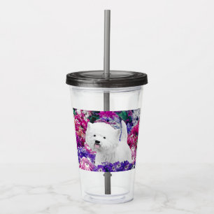 Verre En Acrylique West Highland White Terrier Peinture Chien Art
