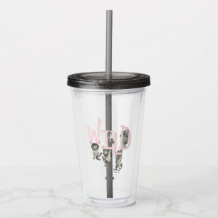 Verre En Acrylique WILD Wild Things et Max - Rose