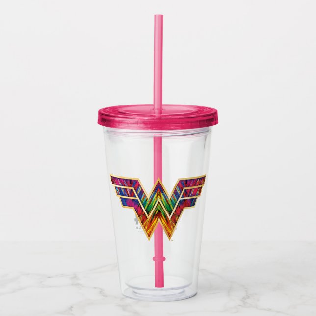 Verre En Acrylique WW84 | Logo de Wonder Woman Kaleidoscope (Devant)