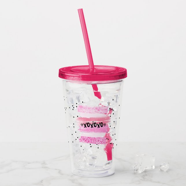 Verre En Acrylique xoxoxo (Devant glace)