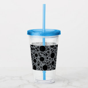 Verre En Acrylique Zones de bulles spatiales - Argent Parties scintil
