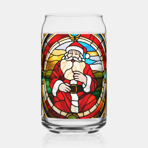 Verre en forme de canette Saint-Nicolas assis en f