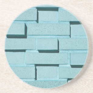 Verre En Grès Brick, Rock, Stone Series—Aqua Brick Dessous de ve