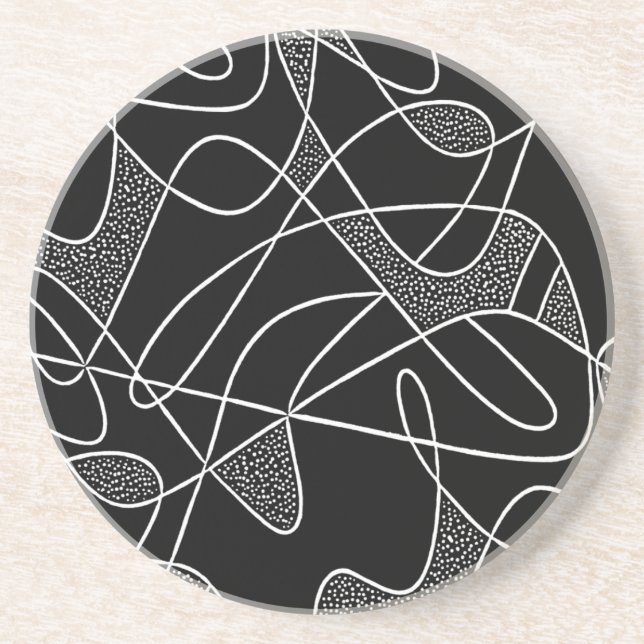 Verre En Grès COULEURS ATOMIQUES des années 1950 des dessous de (Devant)