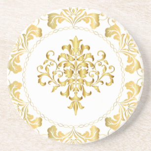 Verre En Grès Elégant mariage Goldish Table Party Dessous de ver