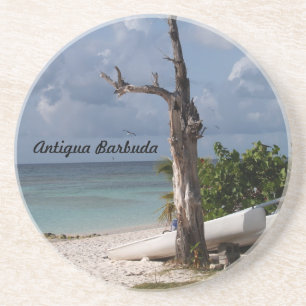 Verre En Grès Gamme Antigua Barbuda—Long Bay Beach Dessous de ve