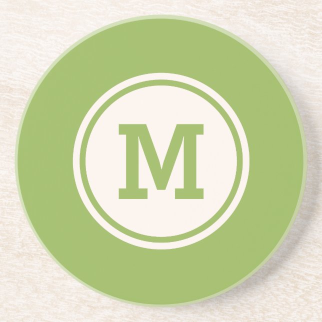 Verre En Grès monogramme personnalisé, nom et couleur dessous de (Devant)