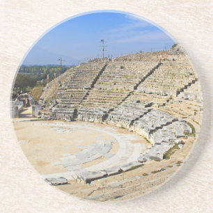 Verre En Grès Ruines du stade à Ephesus, Turquie Dessous de verr