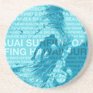 Verre En Grès Surf Hawaii Green Room Hawaiian Stone Dessous de v