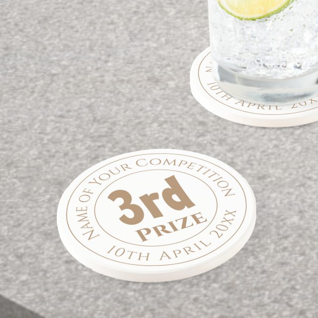 Verre En Grès Trophée de 3ème prix de compétition sur dessous de (Créateur téléchargé)