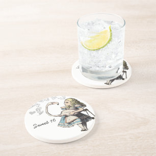 Verre En Grès Vintage Alice Au Pays Des Merveilles Dessous de ve