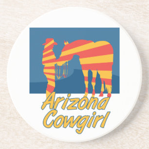 Verre En Grès Western Cowboy Cowgirl Horse Barn Rodeo Dessous de