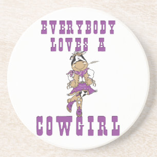 Verre En Grès Western Cowboy Cowgirl Horse Barn Rodeo Dessous de