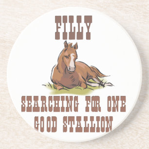 Verre En Grès Western Cowboy Cowgirl Horse Barn Rodeo Dessous de