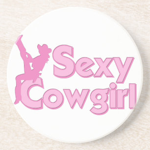 Verre En Grès Western Cowboy Cowgirl Horse Barn Rodeo Dessous de