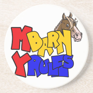 Verre En Grès Western Cowboy Cowgirl Horse Barn Rodeo Dessous de