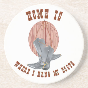 Verre En Grès Western Cowboy Cowgirl Horse Barn Rodeo Dessous de