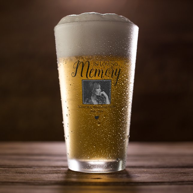 Verre En Mémoire Affectueuse | Service de Mémoire Photo (Créateur téléchargé)