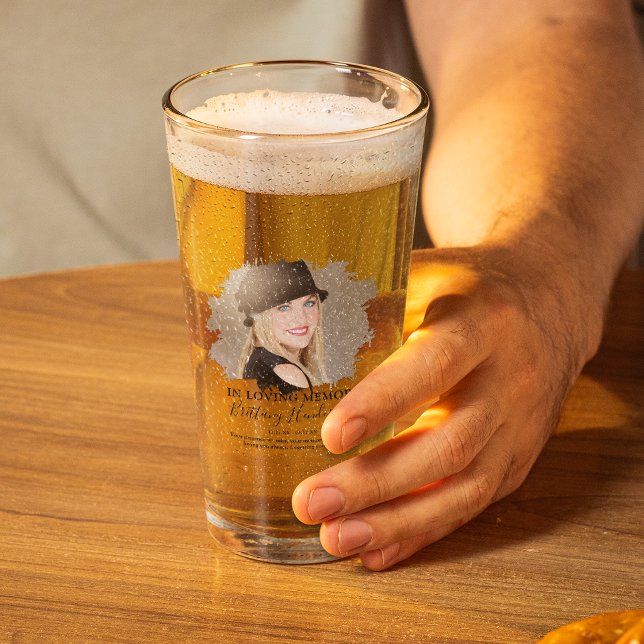 Verre En Souvenir Affectueux | Mémorial Photo (Créateur téléchargé)