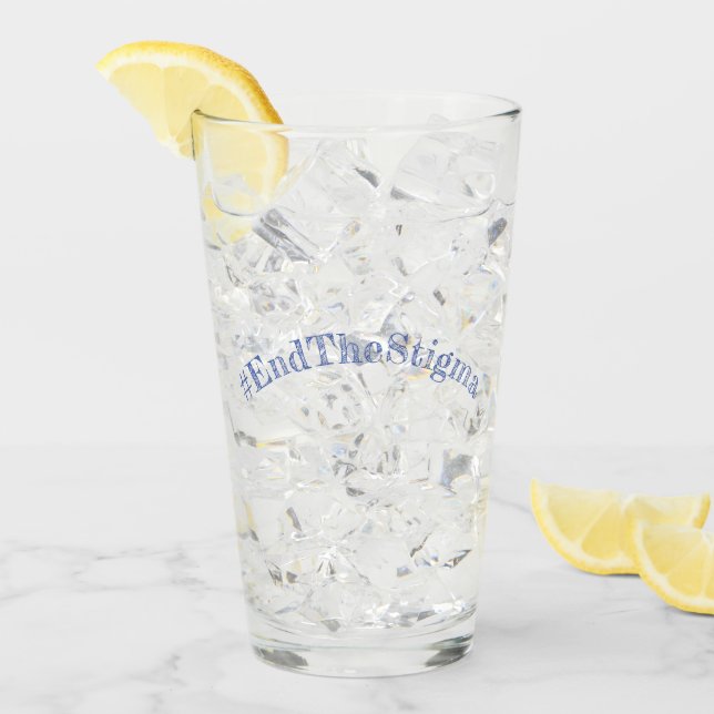 Verre #EndTheStigma Korman Productions chaîne YouTube (Devant glace)