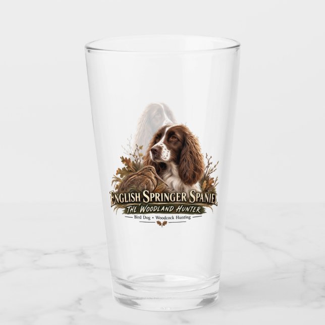 Verre English Springer Spaniel  (Devant)