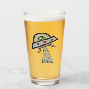 Verre Enlèvement d'Alien soucoupe volante UFO