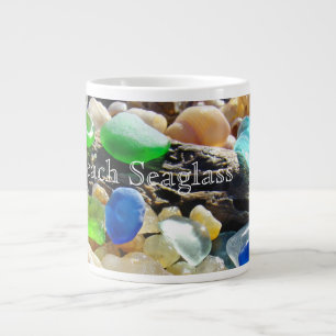 Verre enorme de mer de tasses de Seaglass de plage