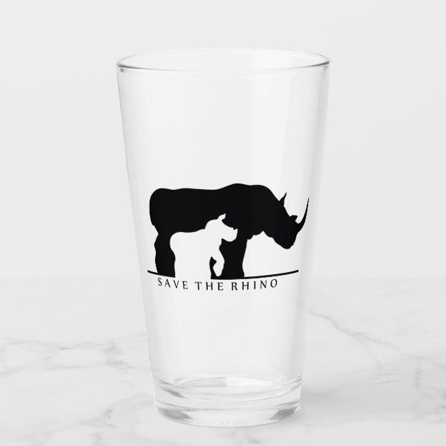 Verre Enregistrer le Rhino (Devant)