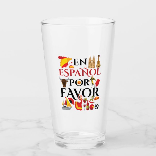 Verre Enseignant Espagnol En Espanol Por Favoriser (Devant)