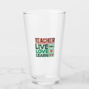 Verre Enseignant Vivre Amour Apprendre
