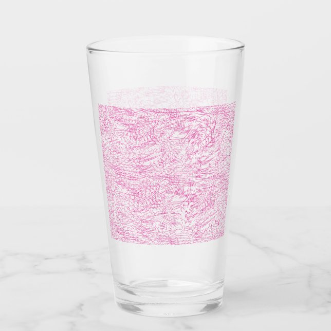 Verre Ensemble de dossiers abstraits roses pour le burea (Devant)