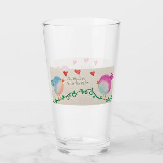 Verre Envoi d'amour à travers les kilomètres