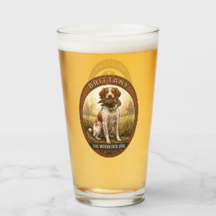 Verre Épagneul Breton avec Bécasse