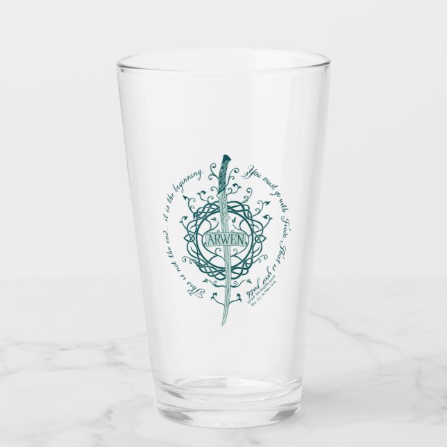 Verre Épée elfique ARWEN™ Citation (Devant)