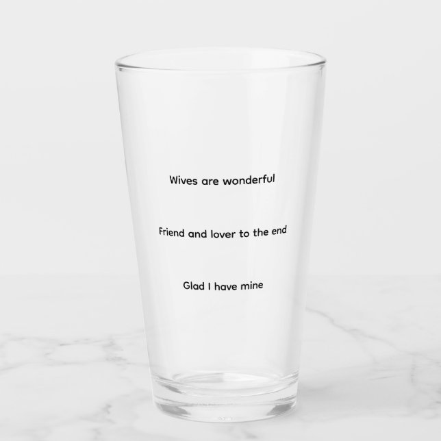 Verre Épouse (Devant)