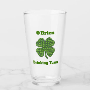 Verre Équipe de boisson irlandaise Clover Shamrock Beer