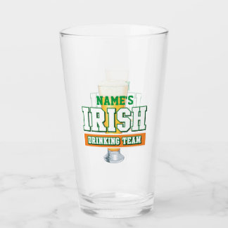 Verre Équipe de boisson irlandaise personnalisée Pint Gl