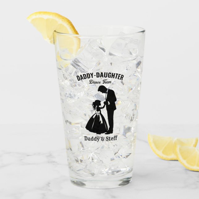 Verre Équipe de danse papa-fille (2) (Devant glace)