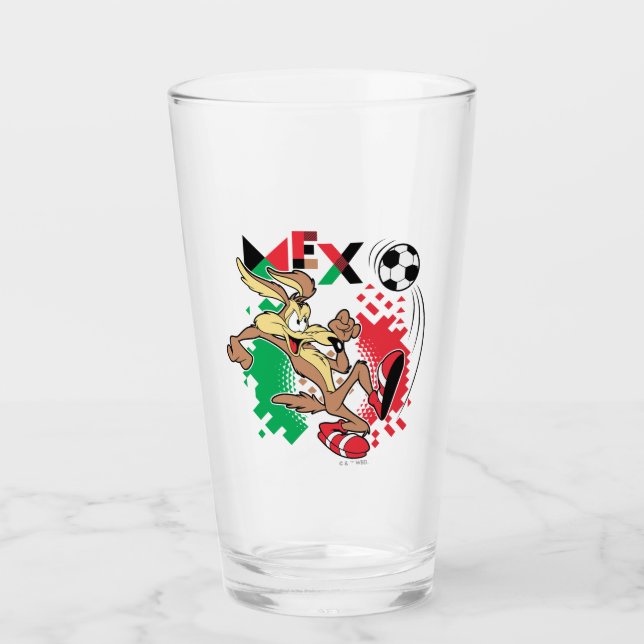Verre Équipe de football du Mexique Graphique WILE E. CO (Devant)