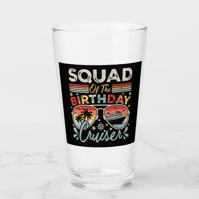 Verre Équipe de l'Anniversaire Cruiser Vacation DK (Devant)