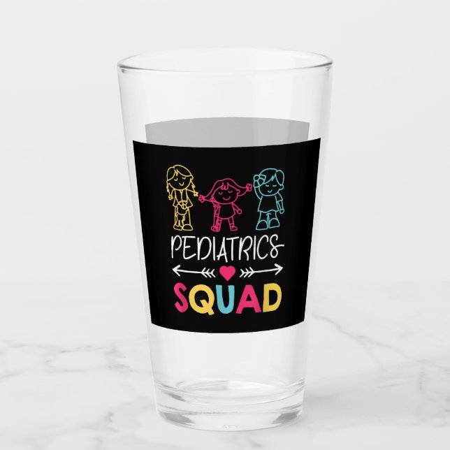 Verre Équipe de pédiatrie Infirmière mignonne (Devant)