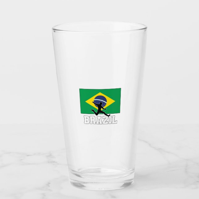 Verre Équipe du Brésil de football (Devant)