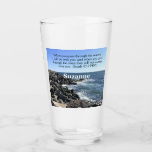 Verre Esaïe 43:2 Je serai avec vous Photo de Ocean