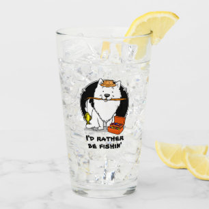 Verre Eskie Fishing American Eskimo Dog - mignon