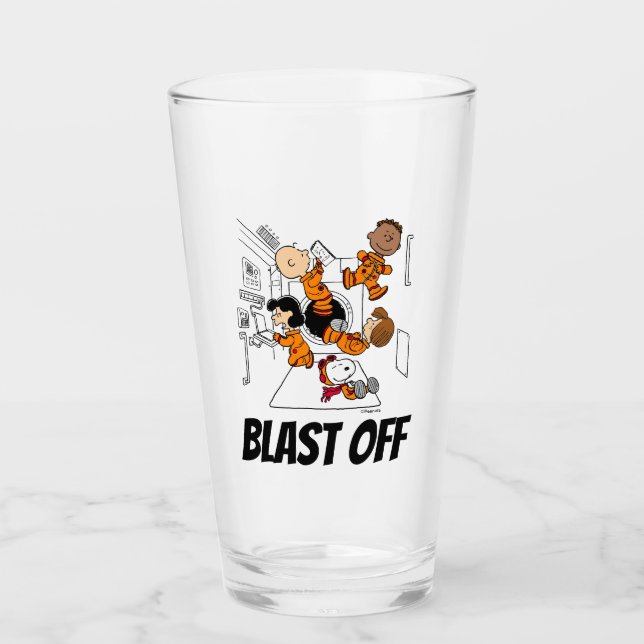 Verre ESPACE | Bande d'arachides dans l'espace (Devant)