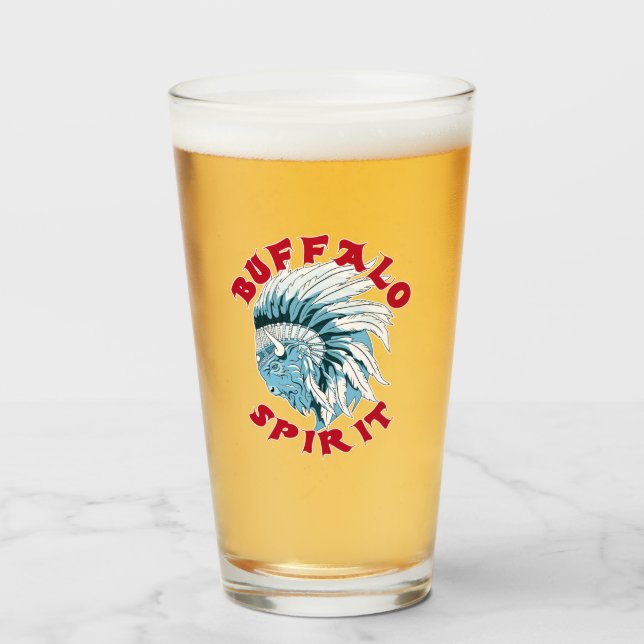 Verre Esprit animal de Buffalo (Devant (rempli))