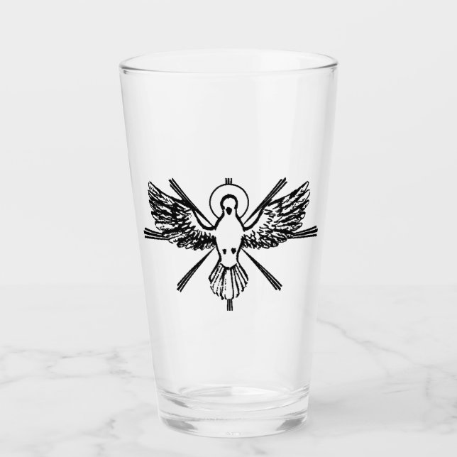 Verre Esprit Saint sous forme de colombe (Devant)