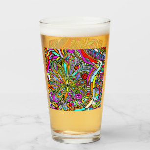 Verre Esquisse Imaginaire Art - Fleurs Abstraites 1